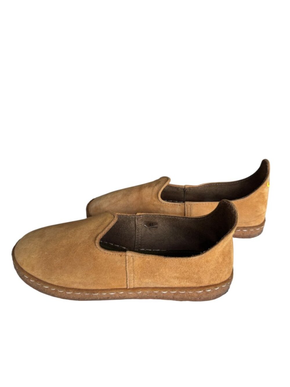 Handcrafted Slip On Suede Turkish Style Shoes Chinelas Baba Leather Rubber Soles